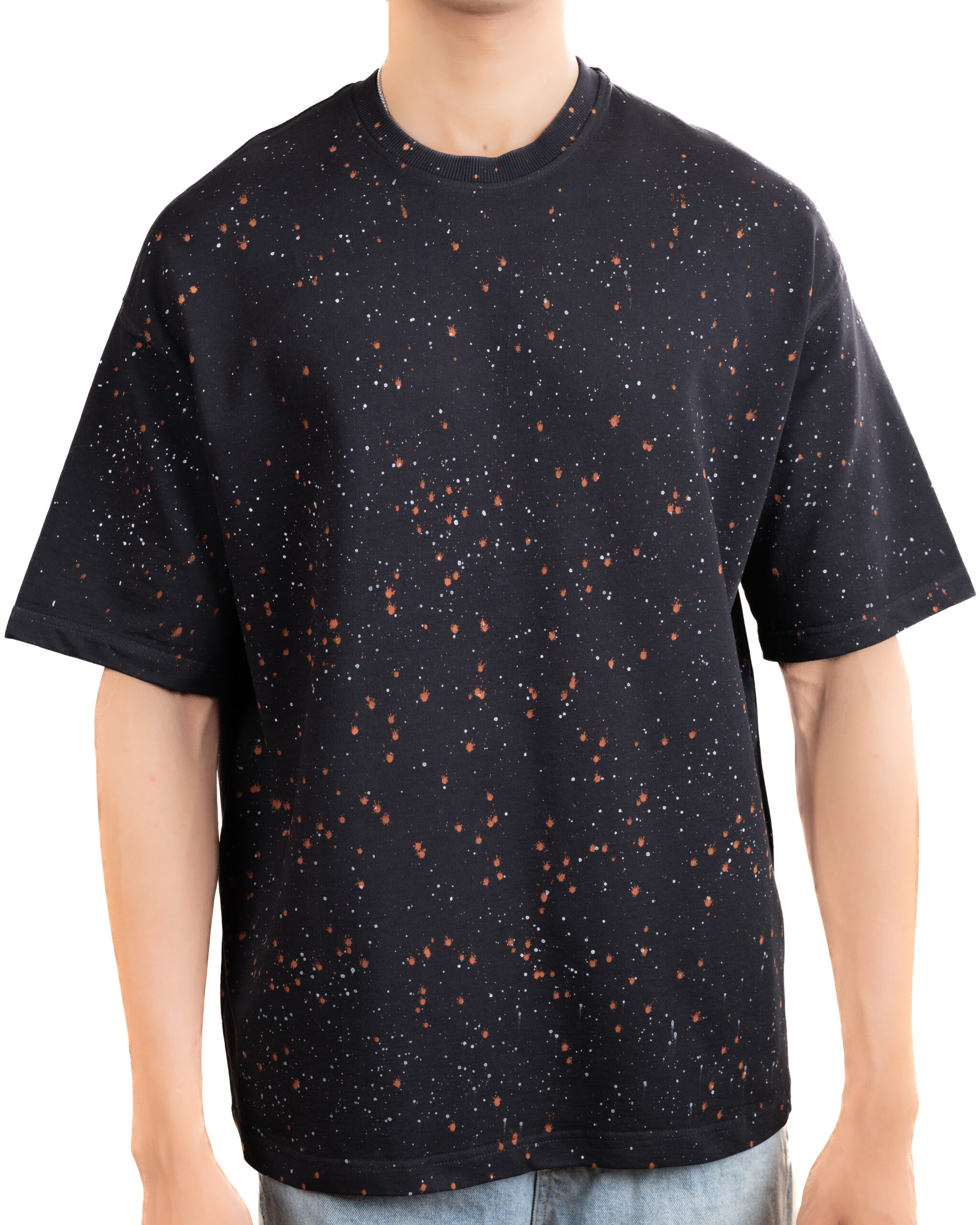 NIGHT Premium Splatter Oversized T-Shirt - Image 3